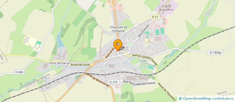 localisation de l'entreprise LE VERBINUM à VERVINS