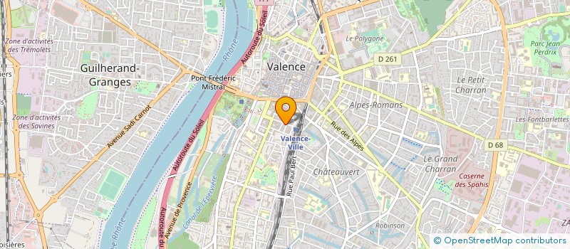 localisation de l'entreprise LE VERCORS à VALENCE