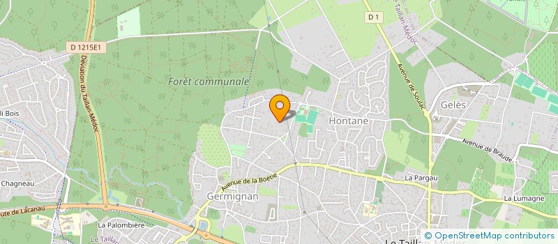 localisation de l'entreprise LE VERDELET & FRERES  LE TAILLAN-MEDOC