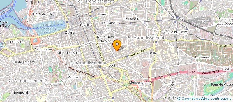 localisation de l'entreprise LE VERDI à MARSEILLE