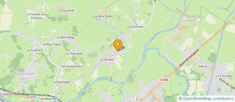 localisation de l'entreprise LE VERDIER  LA MOTTE-SAINT-JEAN