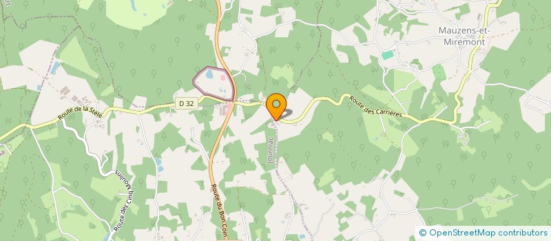 localisation de l'entreprise LE VERDIER OVERBOSCH  LES EYZIES