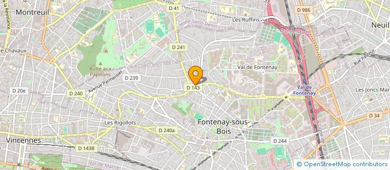 localisation de l'entreprise LE VERDUN à FONTENAY-SOUS-BOIS