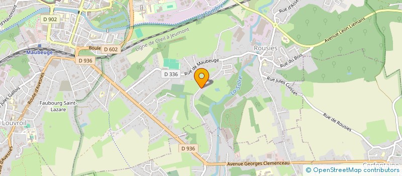 localisation de l'entreprise LE VERDY  ROUSIES