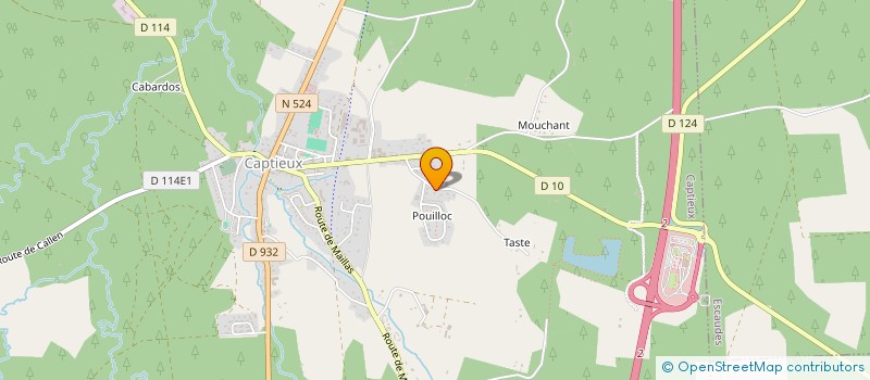 localisation de l'entreprise LE VERGE  CAPTIEUX