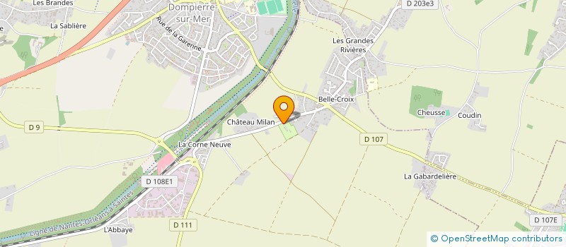 localisation de l'entreprise LE VERGER 17  DOMPIERRE-SUR-MER