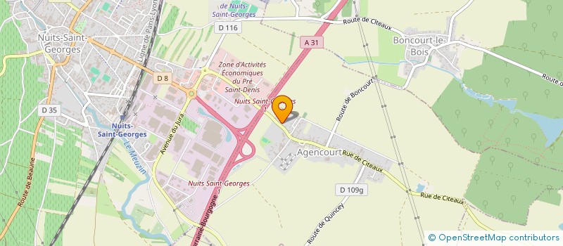 localisation de l'entreprise LE VERGER  AGENCOURT