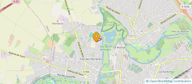 localisation de l'entreprise LE VERGER à CHATEAUROUX