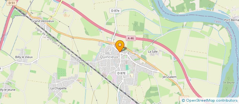 localisation de l'entreprise LE VERGER  QUINCIEUX