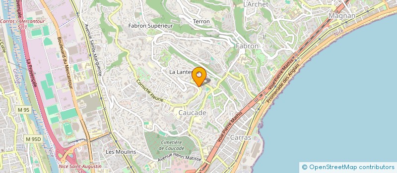 localisation de l'entreprise LE VERGER  NICE