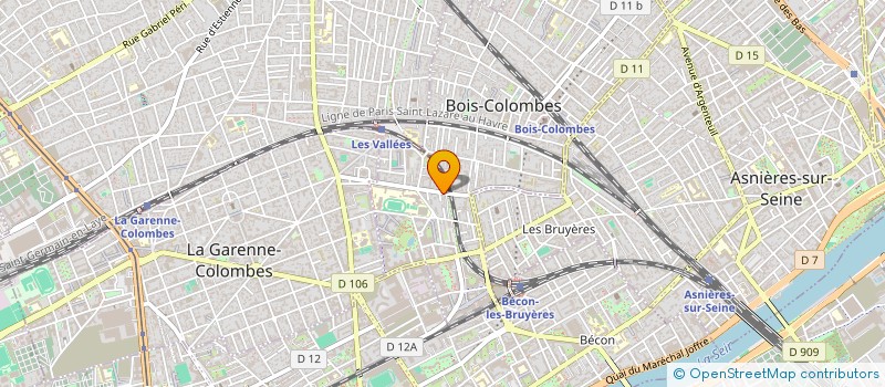 localisation de l'entreprise LE VERGER à BOIS-COLOMBES