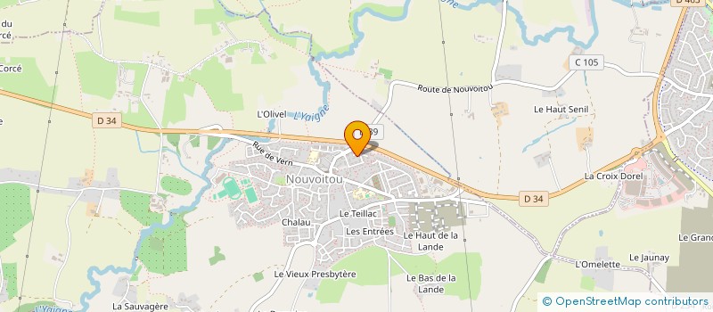 localisation de l'entreprise LE VERGER  NOUVOITOU