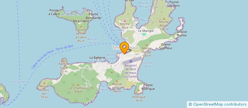 localisation de l'entreprise LE VERGER à TERRE-DE-HAUT