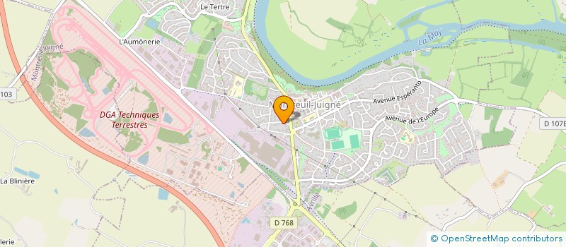 localisation de l'entreprise LE VERGER  MONTREUIL-JUIGNE