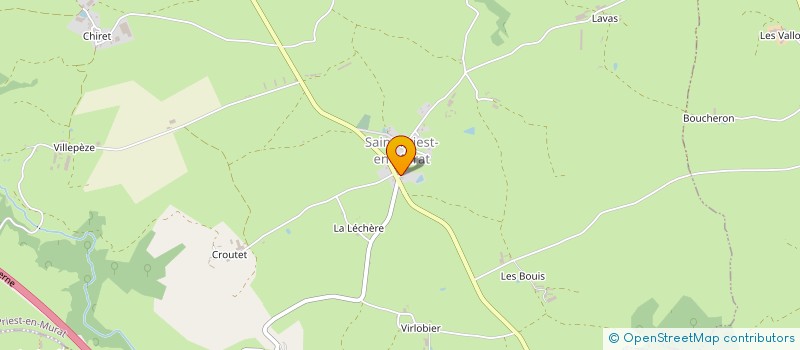 localisation de l'entreprise LE VERGER AUX ABEILLES  SAINT-PRIEST-EN-MURAT