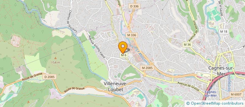localisation de l'entreprise LE VERGER D'ADRIEN à VILLENEUVE-LOUBET
