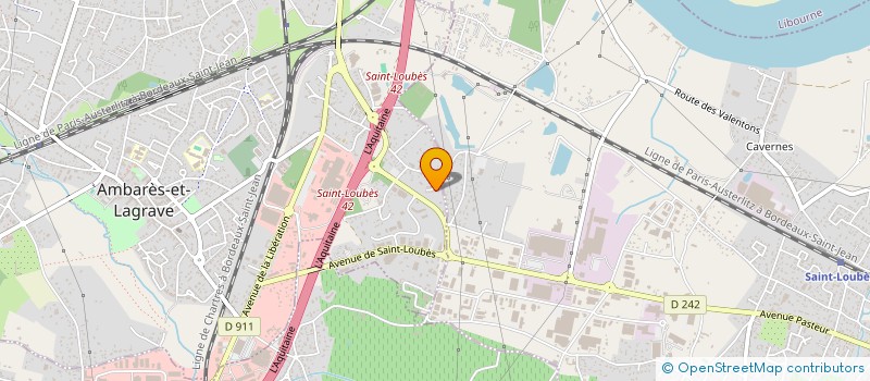 localisation de l'entreprise LE VERGER D'AMBARES à AMBARES-ET-LAGRAVE