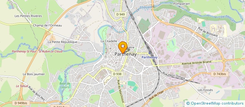 localisation de l'entreprise LE VERGER D'ANNIE  PARTHENAY