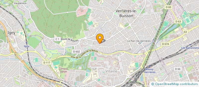 localisation de l'entreprise LE VERGER D'AURELIE à VERRIERES-LE-BUISSON