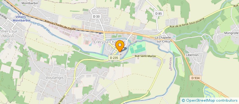 localisation de l'entreprise LE VERGER D'ELISA ECOLE MONTESSORI BILINGUE à CRECY-LA-CHAPELLE