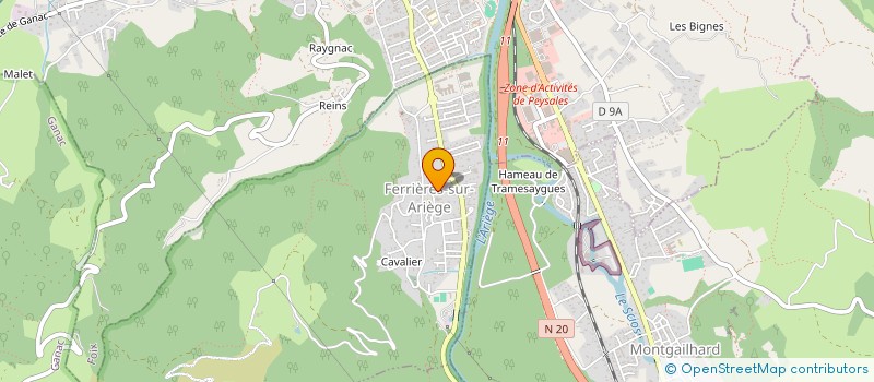 localisation de l'entreprise LE VERGER D'HIER ET DE DEMAIN à FERRIERES-SUR-ARIEGE