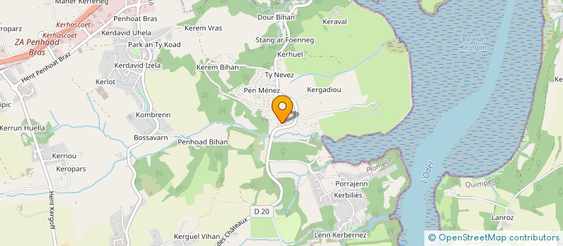 localisation de l'entreprise LE VERGER D HORTENSE  PLOMELIN