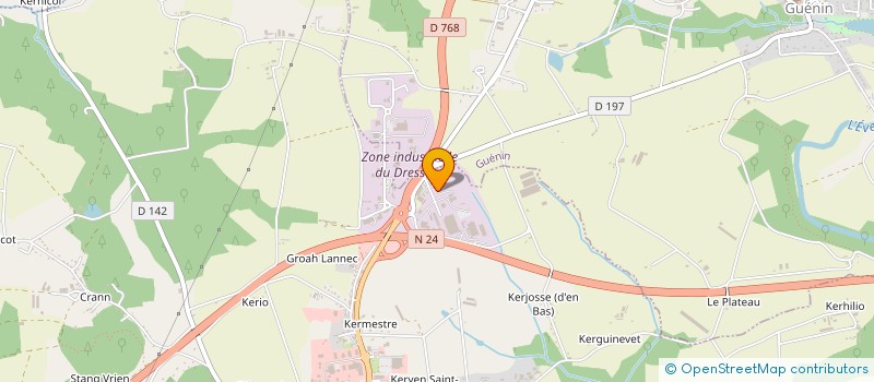 localisation de l'entreprise LE VERGER DE BAUD à BAUD