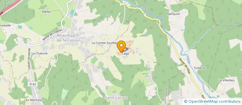 localisation de l'entreprise LE VERGER DE BEAUREGARD à LE LARDIN-SAINT-LAZARE