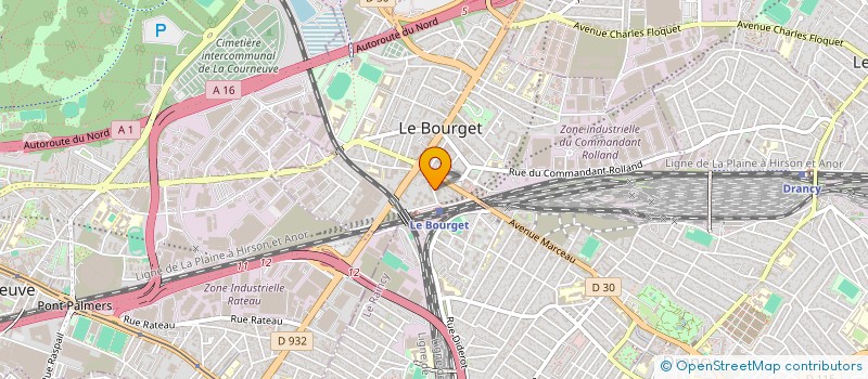 localisation de l'entreprise LE VERGER DE BOURGET à LE BOURGET