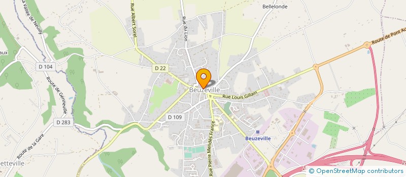 localisation de l'entreprise LE VERGER DE CONTEVILLE à BEUZEVILLE