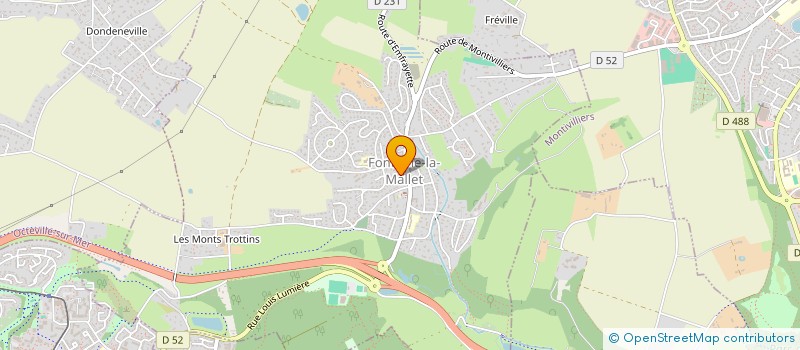 localisation de l'entreprise LE VERGER DE FONTAINE  FONTAINE-LA-MALLET