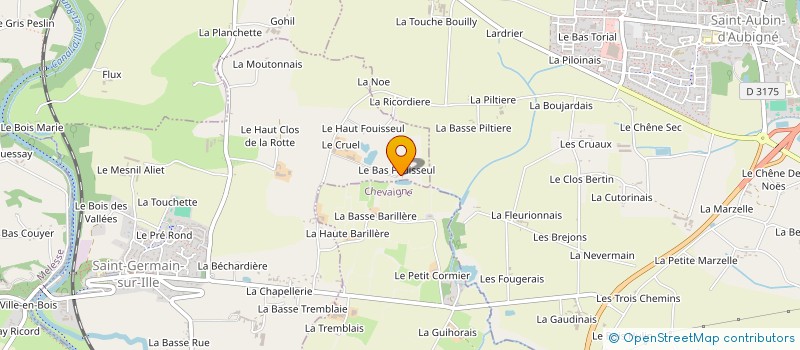 localisation de l'entreprise LE VERGER DE FOUISSEUL  SAINT-GERMAIN-SUR-ILLE