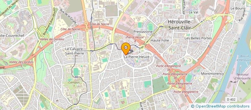 localisation de l'entreprise LE VERGER DE FRANCE à CAEN