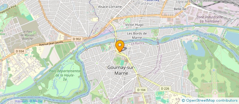 localisation de l'entreprise LE VERGER DE GOURNAY à GOURNAY-SUR-MARNE
