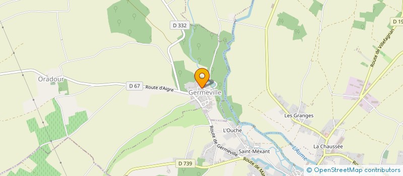 localisation de l'entreprise LE VERGER DE L'ALTERITE à SAINT-FRAIGNE