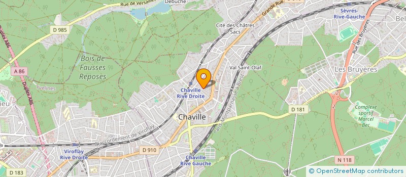 localisation de l'entreprise LE VERGER DE L'ATRIUM à CHAVILLE