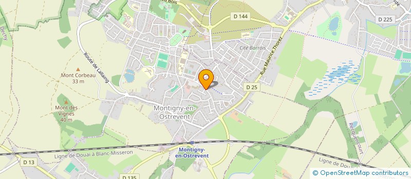 localisation de l'entreprise LE VERGER DE L'ETANG  MONTIGNY-EN-OSTREVENT