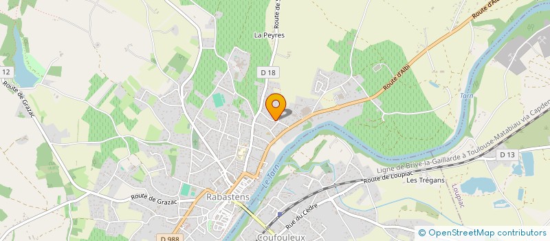 localisation de l'entreprise LE VERGER DE LA HALLE  RABASTENS