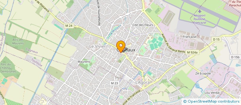 localisation de l'entreprise LE VERGER DE LA VIE  CUGNAUX