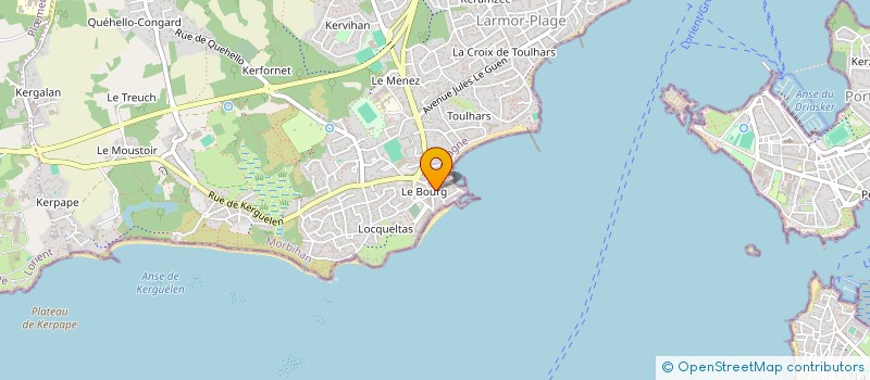 localisation de l'entreprise LE VERGER DE LARMOR  LARMOR-PLAGE