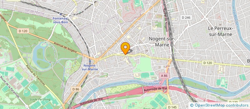 localisation de l'entreprise LE VERGER DE NOGENT  NOGENT-SUR-MARNE