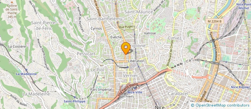 localisation de l'entreprise LE VERGER DE PIERRETTE à NICE