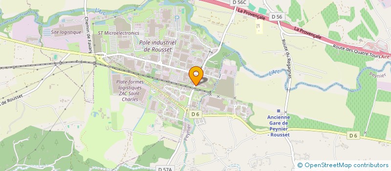 localisation de l'entreprise LE VERGER DE PROVENCE  ROUSSET