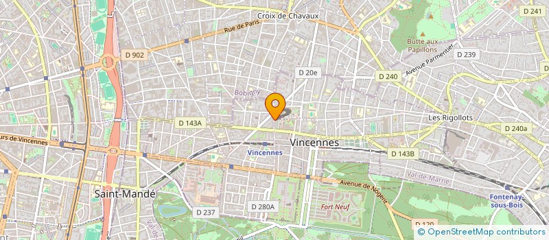 localisation de l'entreprise LE VERGER DE VINCENNES à VINCENNES