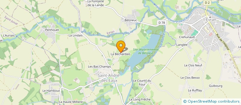 localisation de l'entreprise LE VERGER DES GALINETTES à SAINT-ANDRE-DES-EAUX