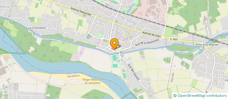 localisation de l'entreprise LE VERGER DES GRAZONS à CHECY