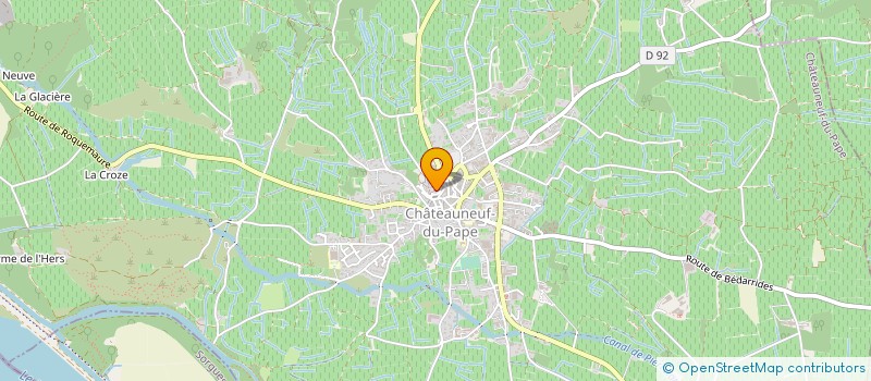 localisation de l'entreprise LE VERGER DES PAPES  CHATEAUNEUF-DU-PAPE