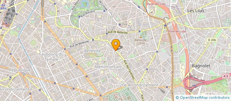 localisation de l'entreprise LE VERGER DES PYRENEES  PARIS