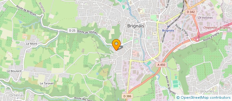 localisation de l'entreprise LE VERGER DES SEPT CHEMINS  ORLIENAS