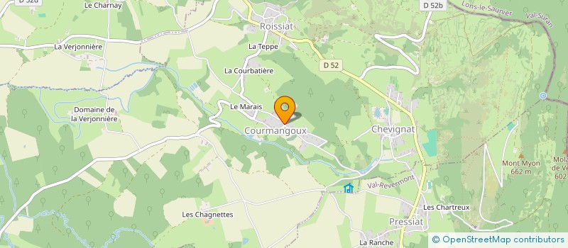 localisation de l'entreprise LE VERGER DU CLOS  COURMANGOUX